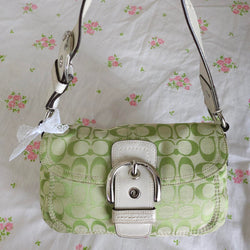 💚 Y2K Coach Lime Green Soho Shoulder Bag Purse 💚