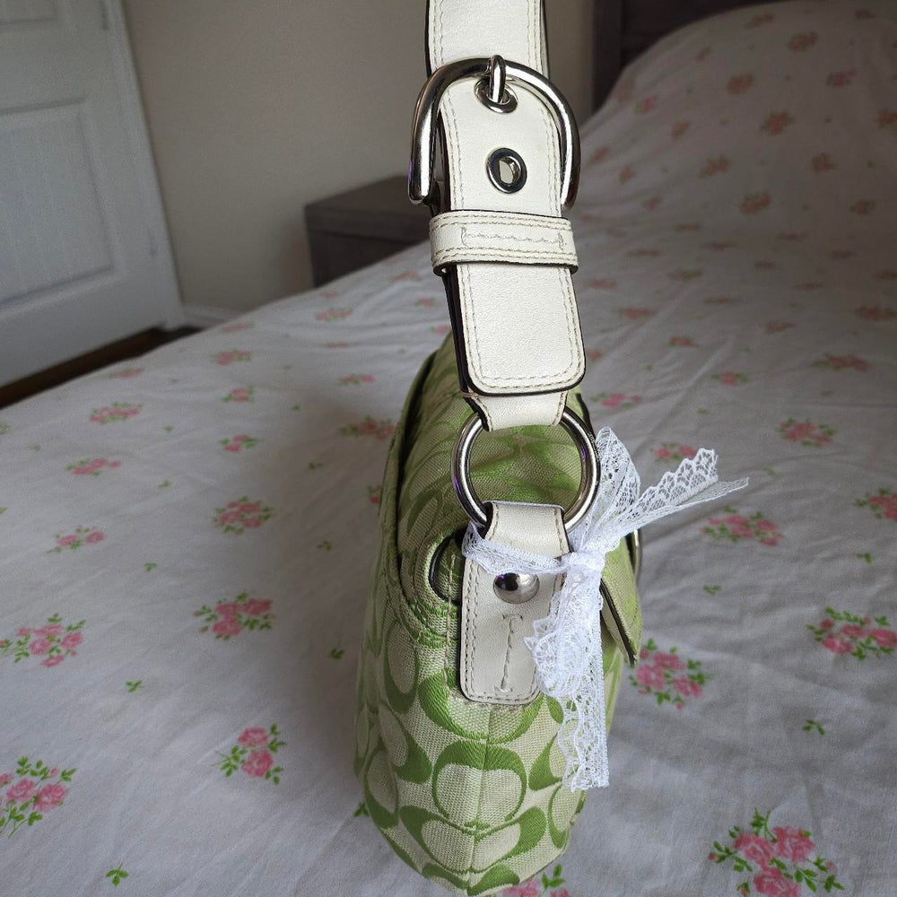 💚 Y2K Coach Lime Green Soho Shoulder Bag Purse 💚