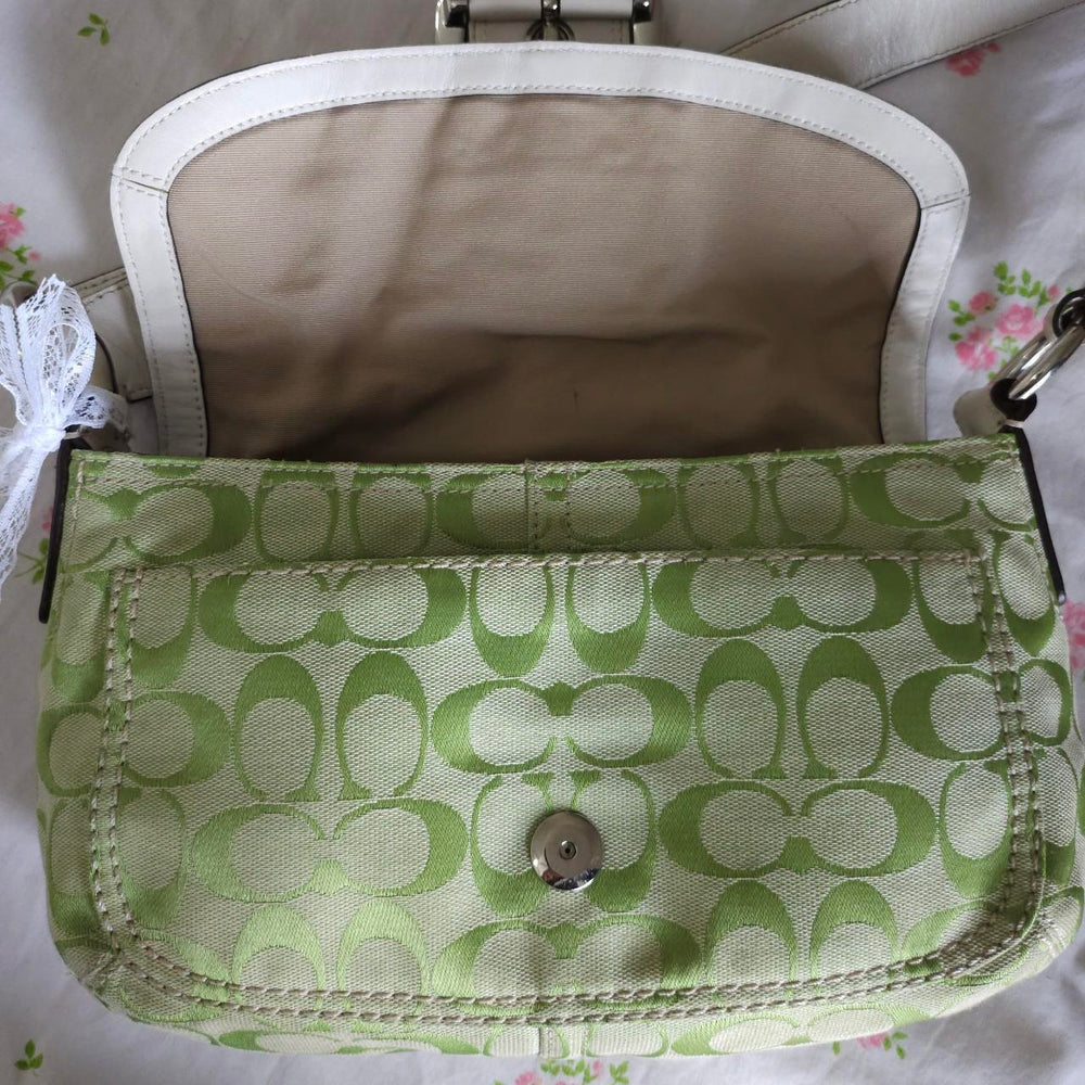 💚 Y2K Coach Lime Green Soho Shoulder Bag Purse 💚